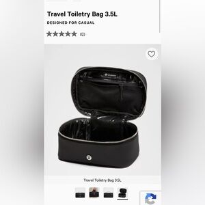 lululemon athletica Black Toiletry Bag